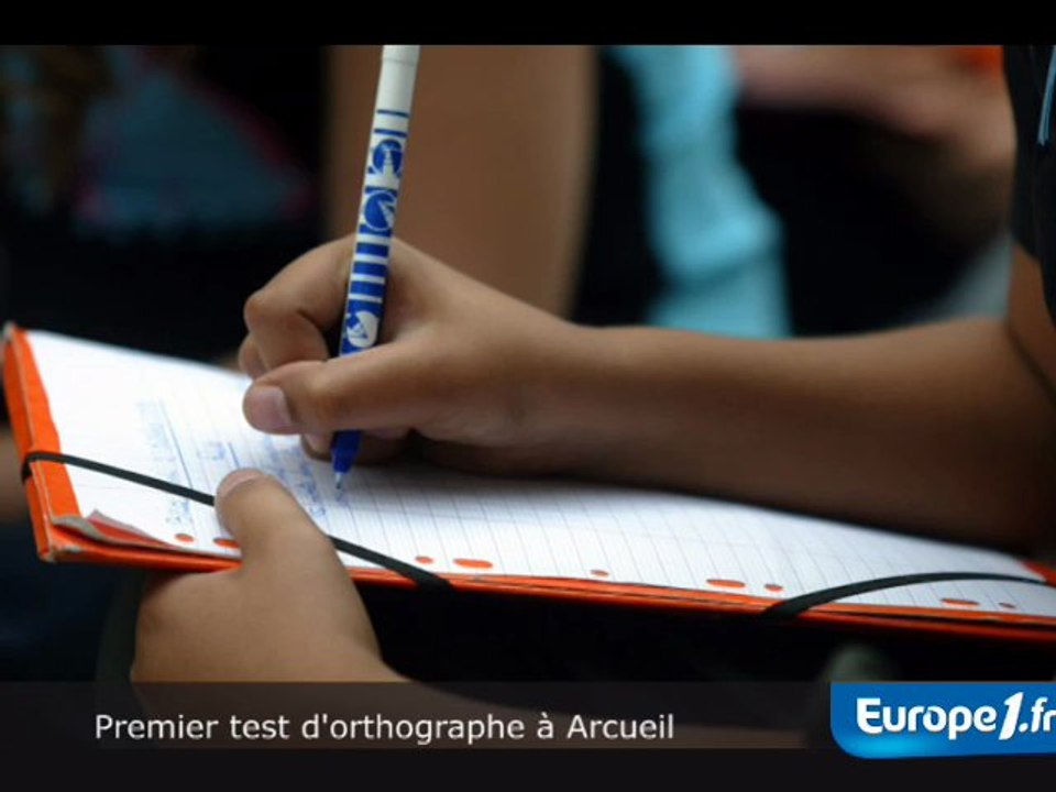 Test d'orthographe à Arcueil