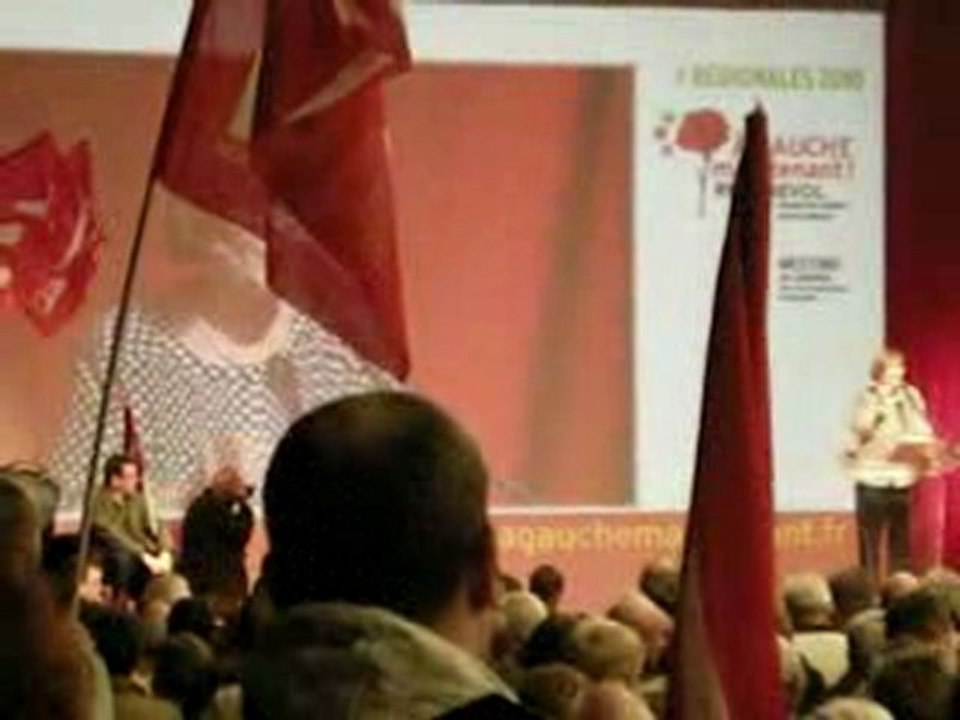 Marie-George Buffet meeting Montpellier Régionales 2010