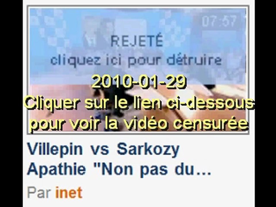 Dailycensure sur Sarkozy Villepin Apathie Clearstream