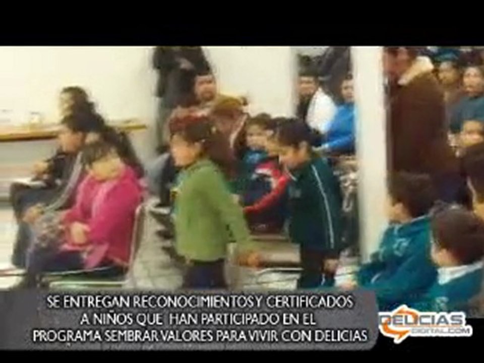 SE ENTREGAN CERTIFICADOS A NIÑOS