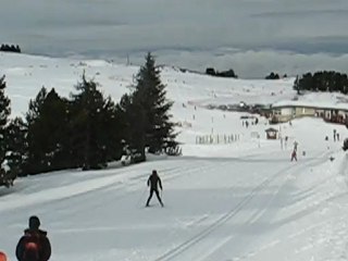 Plateau de Beille : skieurs