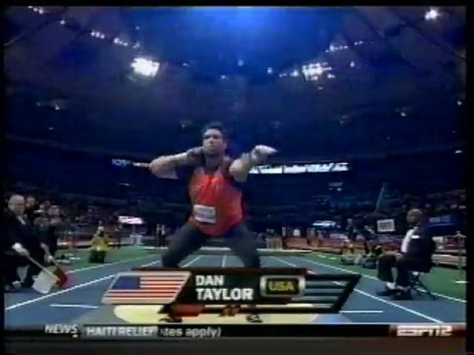 Athlé Lancer poids 103è Millrose Games 2010