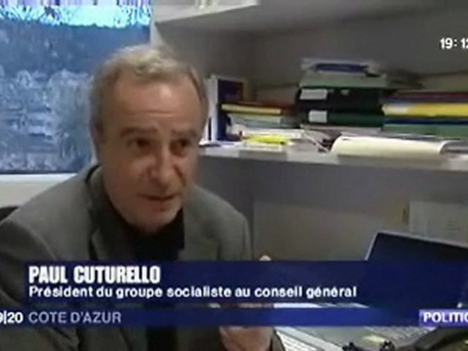 france 3 Côte d'Azur économie budgetaire cg06 25/01/2010