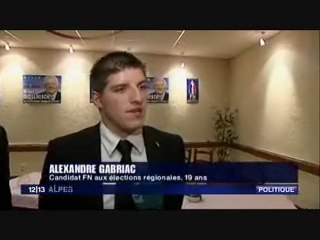 Venue de Bruno Gollnisch en Isère pour annonce de la liste