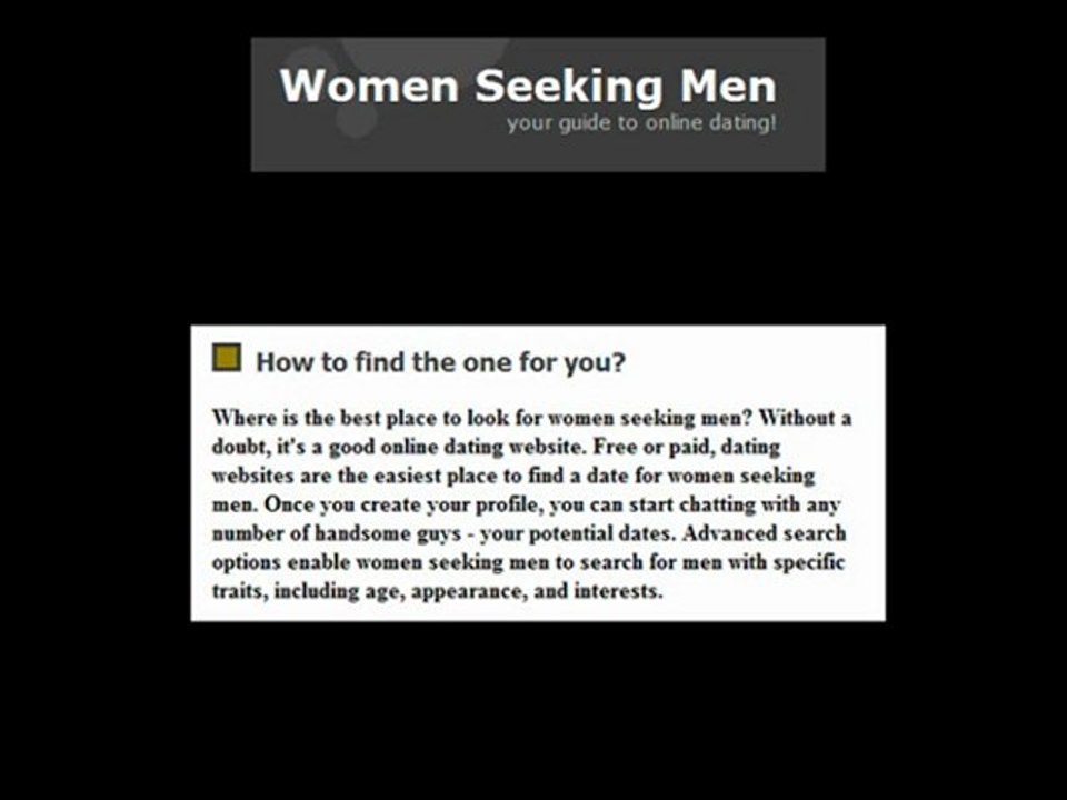 Free women seeking men