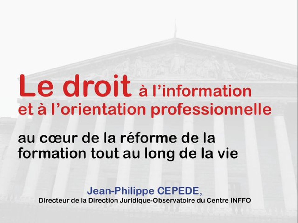Le droit à l'information et à l'orientation