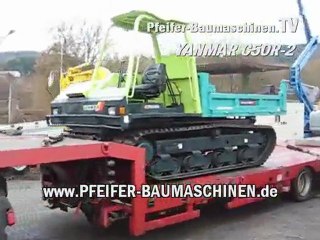 Dumper cingolati YANMAR C50R-2 / Caricamento sul trailer