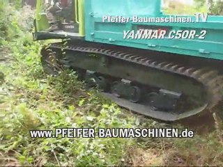 Colares dumper YANMAR C50R-2 / Carregando a reboque plano