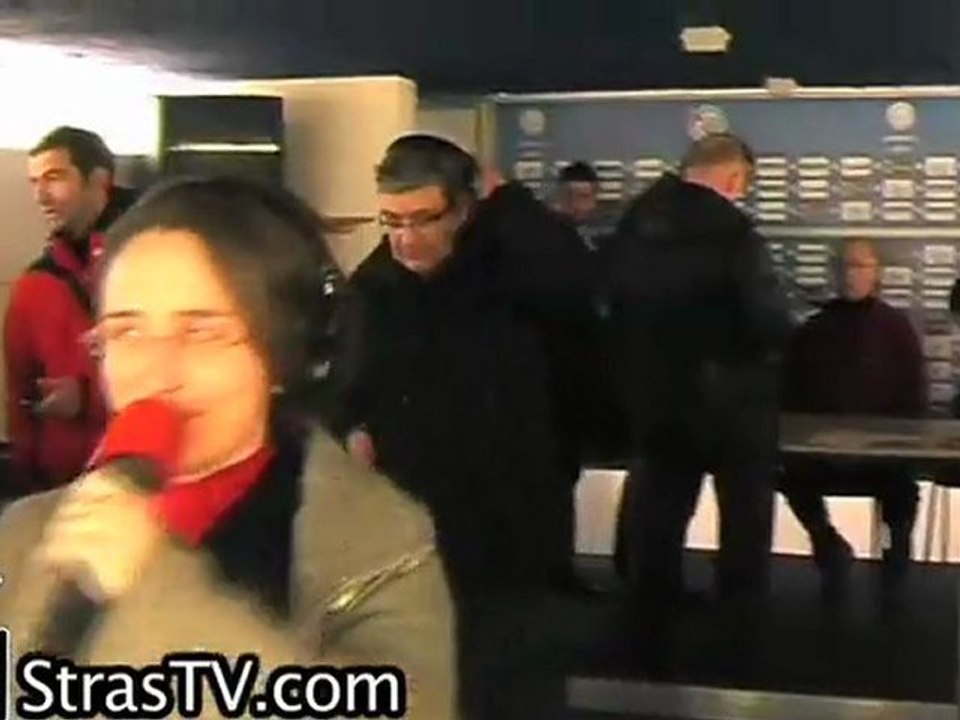 Les coulisses d'un aprés match à la Meinau