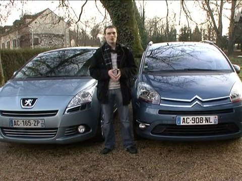 Essai comparatif: Peugeot 5008 / Citroën Grand C4 Picasso