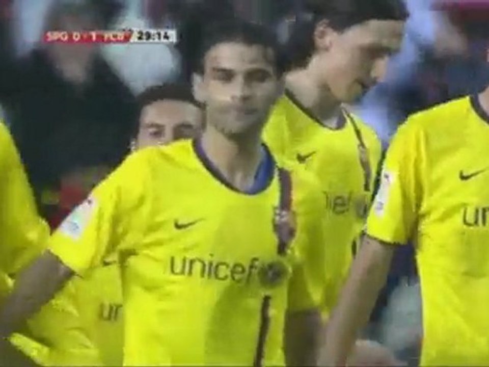 Gijon vs Barcelone 0-1  But de Pedro