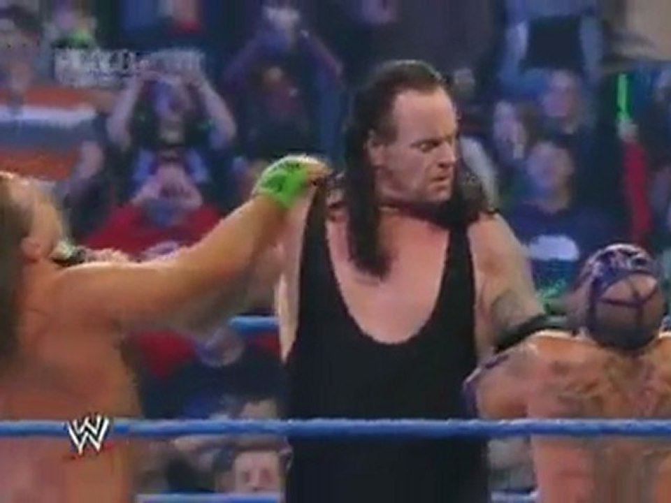 WWE Shawn Michaels vs Rey Mysterio w/ Batista & HHH 29.01.10