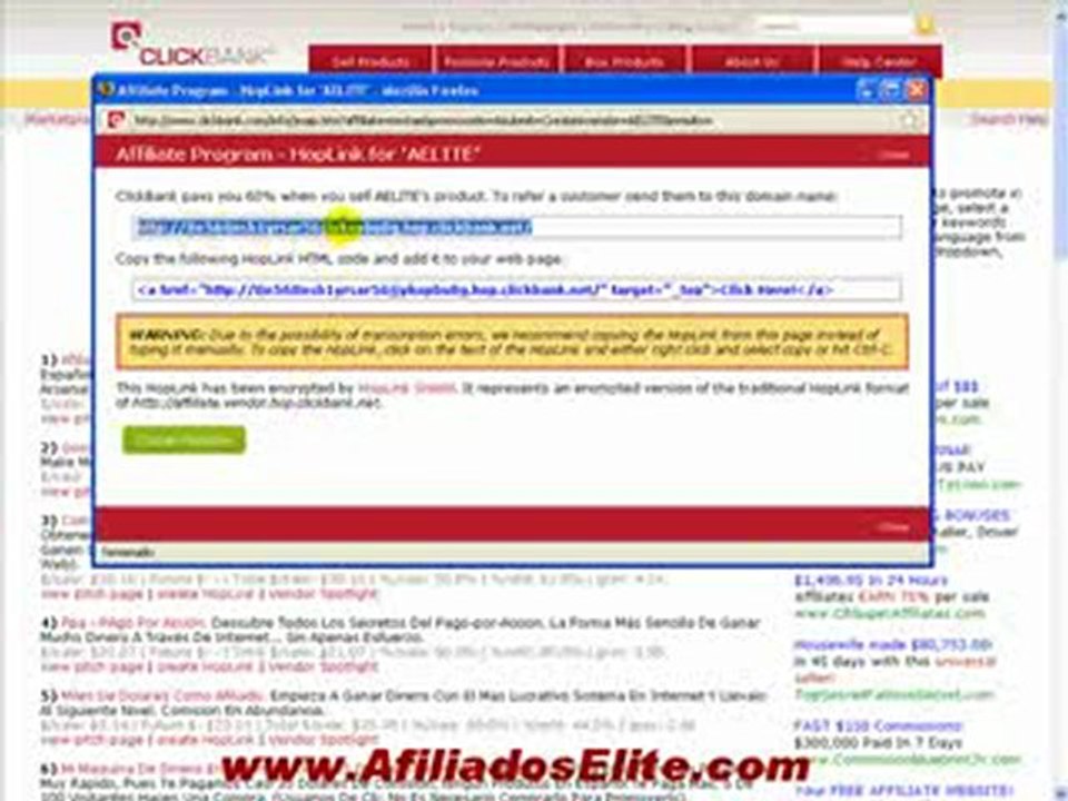 “Afiliados Elite” Gana Dinero por Internet ¡Ya!