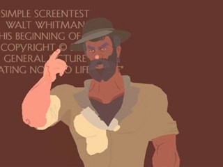 Walt Whitman auditions to play himself --