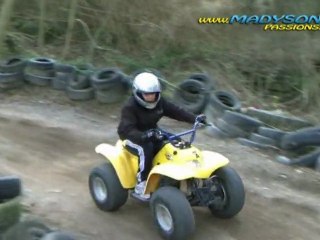 Premiers tours de roues en quad.