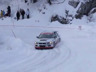 ronde du jura 2010 numero 18 mitsubishi lancer evo 9 Daniel
