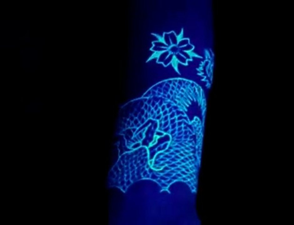 Blacklight Dragon Tattoo