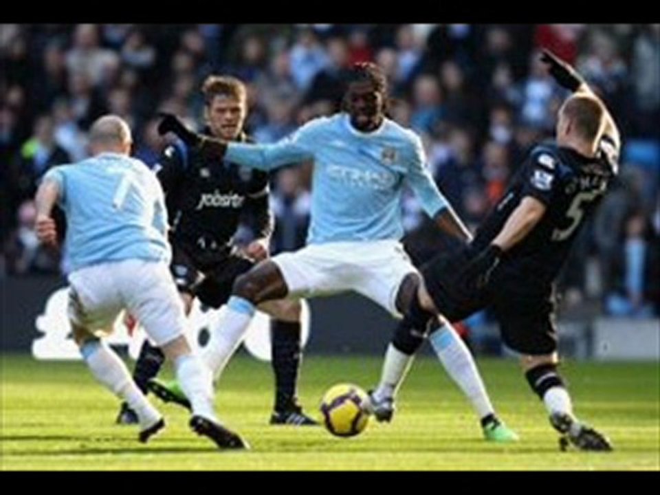 Manchester City 2-0 Portsmouth Adebayor terrific finish