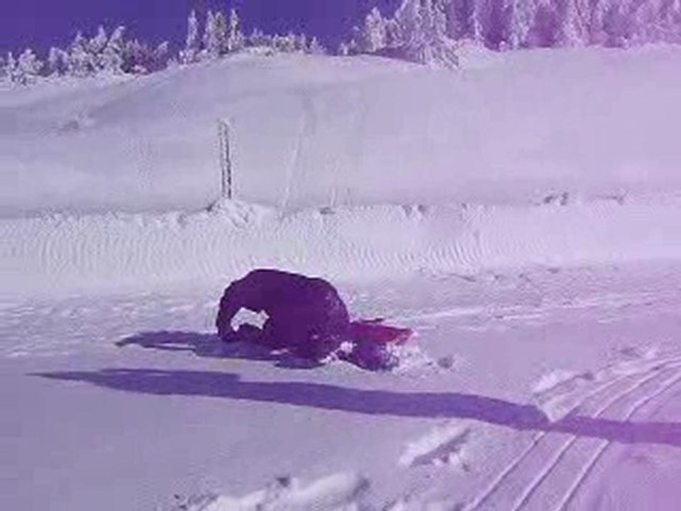 atterissage raté en luge !!!!!