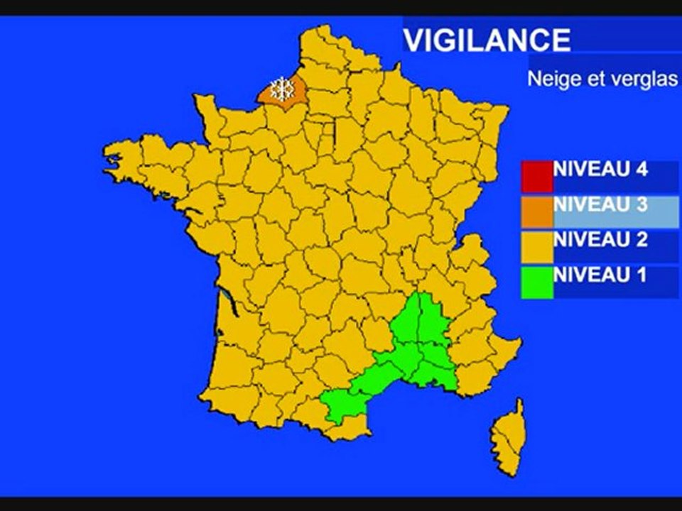 Météo 1er février 2010: vigilance neige