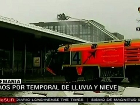Alemania pide evitar viajes por temporal