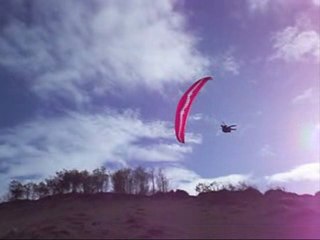 Speedflying au Pyla le 2010-01-30 : Shoo'ka Vs Feex