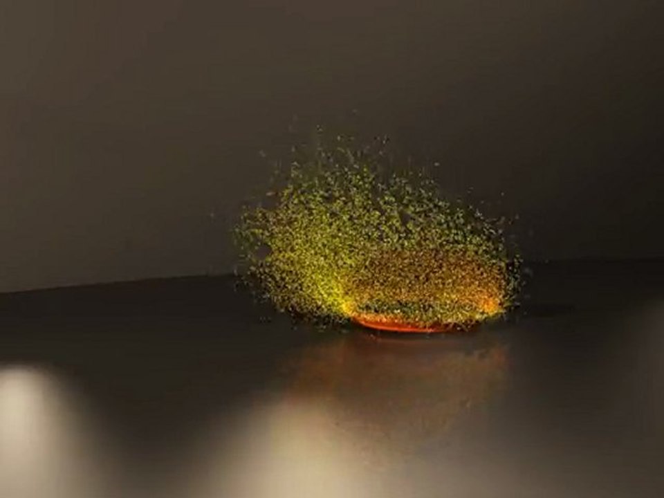 rendu tuto: Particules flow 3ds max désintégration tutoriel.