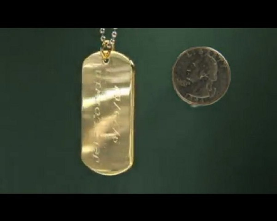 Dog Tag Gold  www.yourdogtags.com