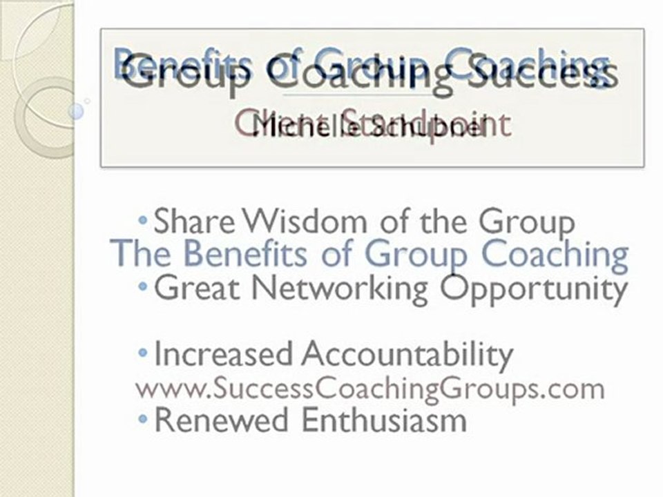 The Benefits of Group Coaching & Getting Started Coaching G