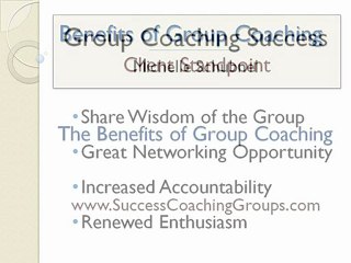 The Benefits of Group Coaching & Getting Started Coaching G