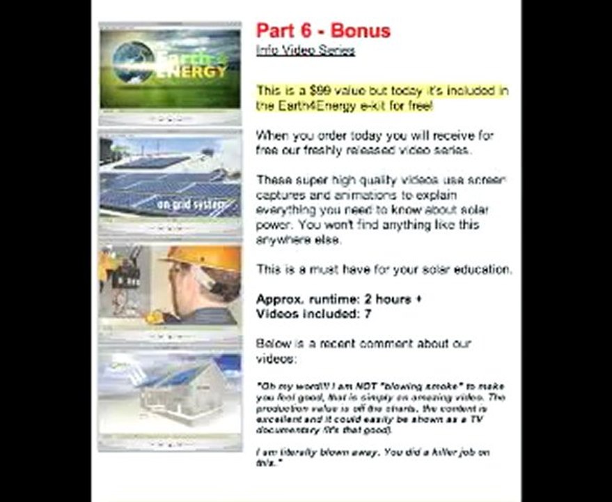 DO IT YOURSELF HOME SOLAR PANELS, Wind Power, Earth4Energy