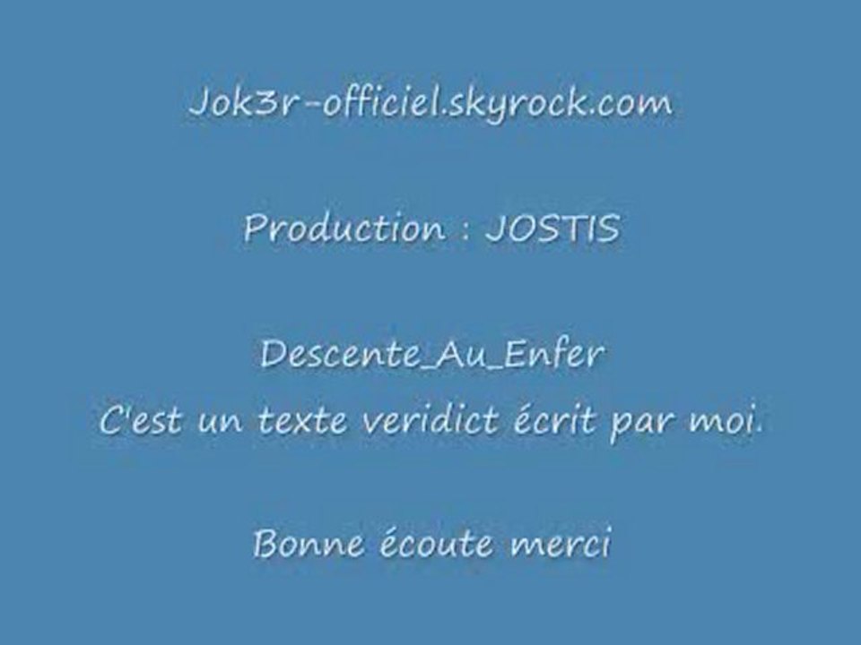 Jok3r - Descente Au Enfer
