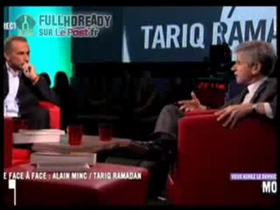 Tariq Ramadan vs Alain Minc sur la Burka, Niqab 22/01/10
