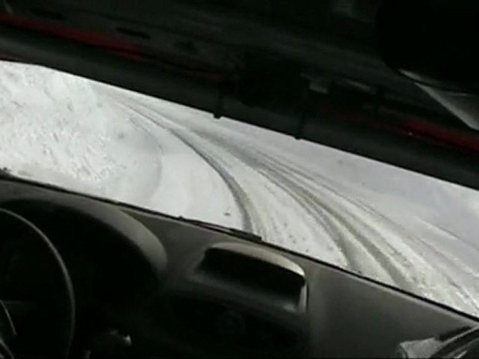 rallye neige hautes alpes 2010  clio r3 maxi