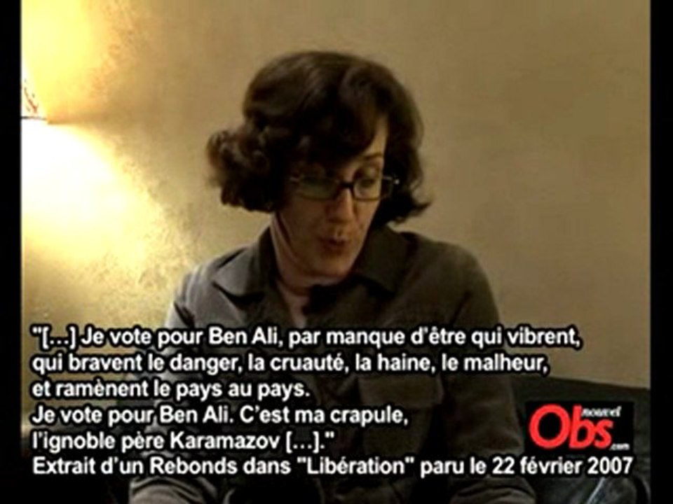 L'épouse du journaliste tunisien emprisonné lan...