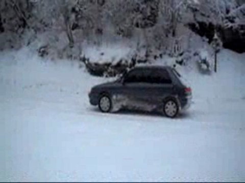 mazda 323 gtx on the snow