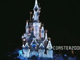 Illumination du château pendant Noël - Disneyland Paris