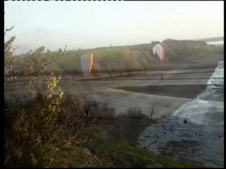 Parapente au Mt St Michel le 15 janvier 2010