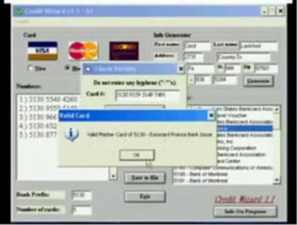 2010 Credit Card Generator Updated 1st feb 2010!!