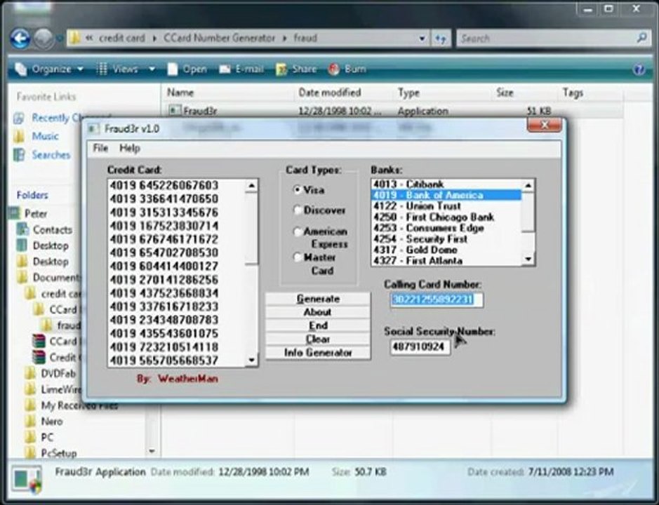 Credit Card Generator (Link)