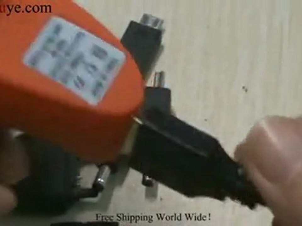 Red Orange AC Adapter with Degree Rotary USB Charger 6 Chang