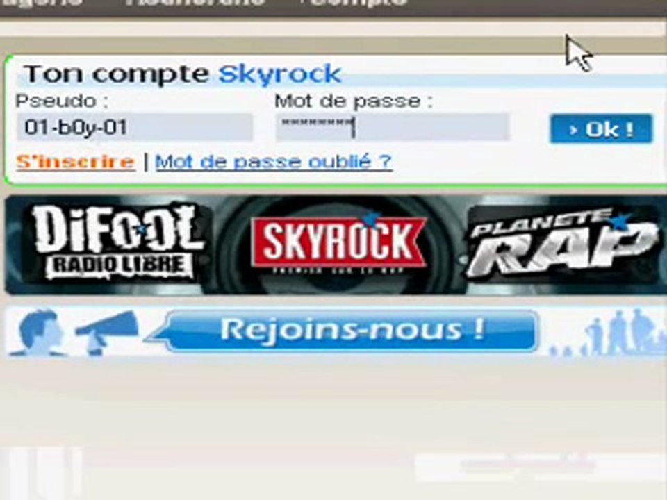 Hack Skyblog