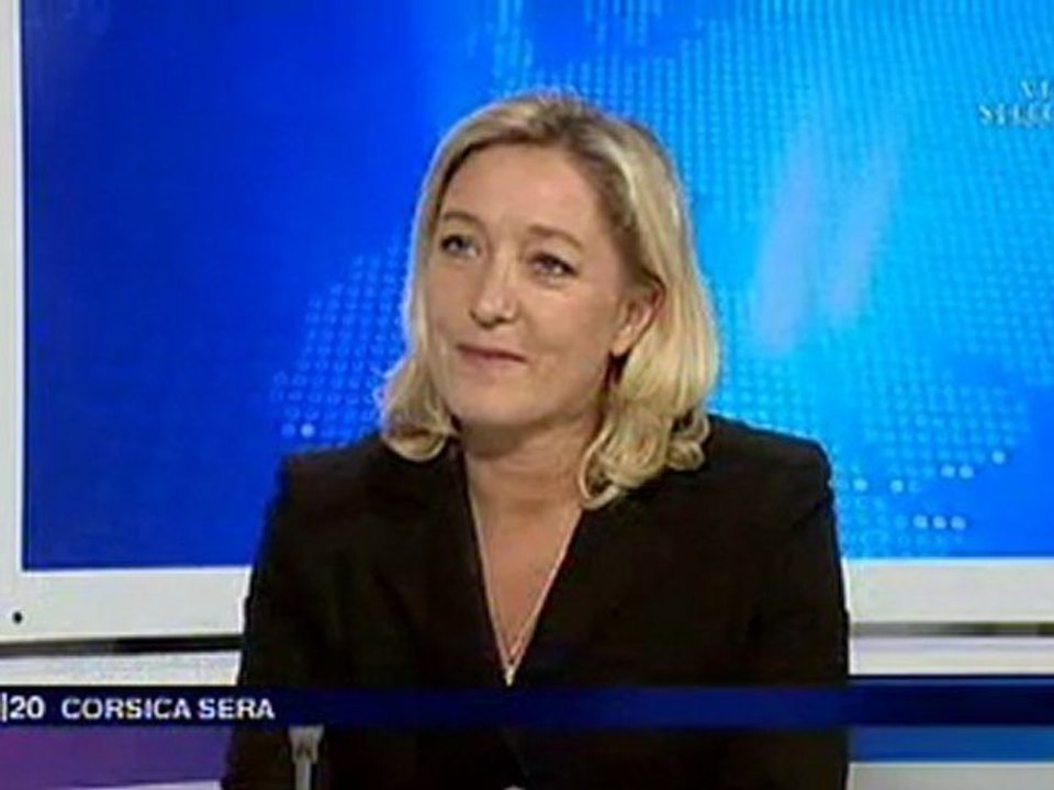 Marine LE PEN sur France 3 Corse