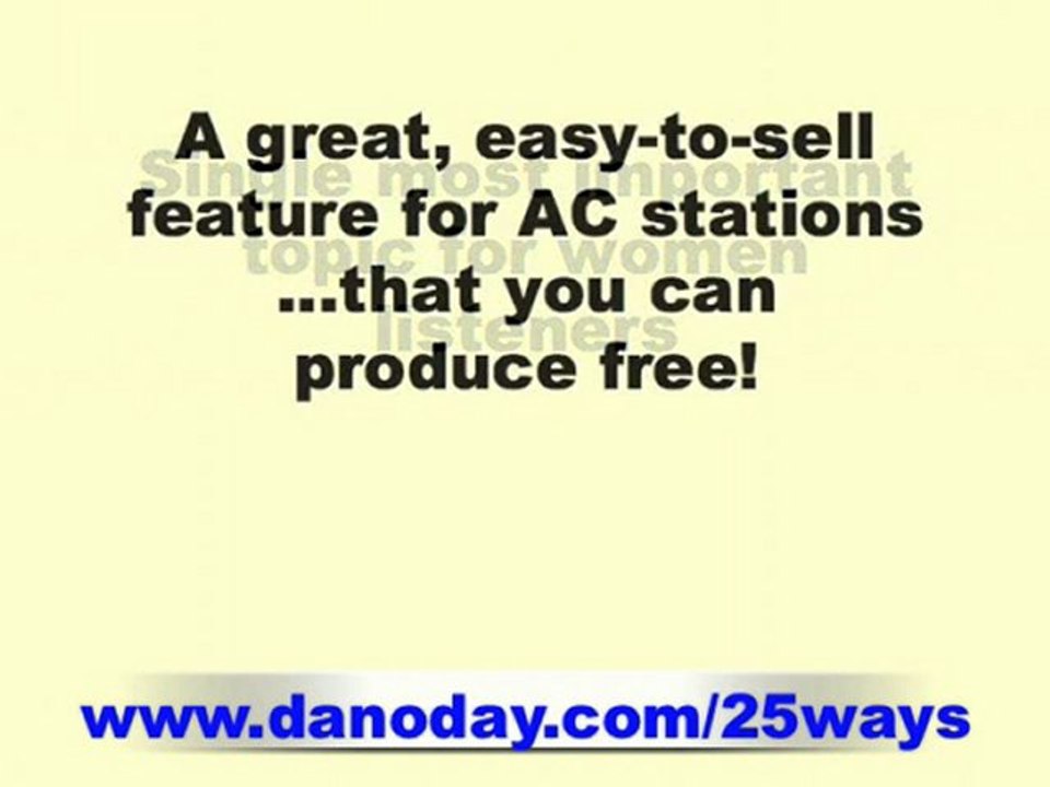 HOW TO PROGRAM FOR TOP RADIO RATINGS