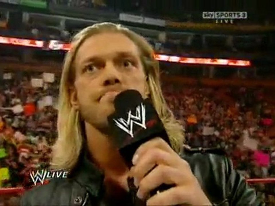 Edge On Raw After Royal Rumble 2010