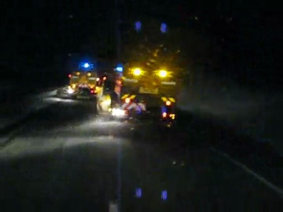 Déneigement tandem sur autoroute A29(nuit du 31-01-2010)