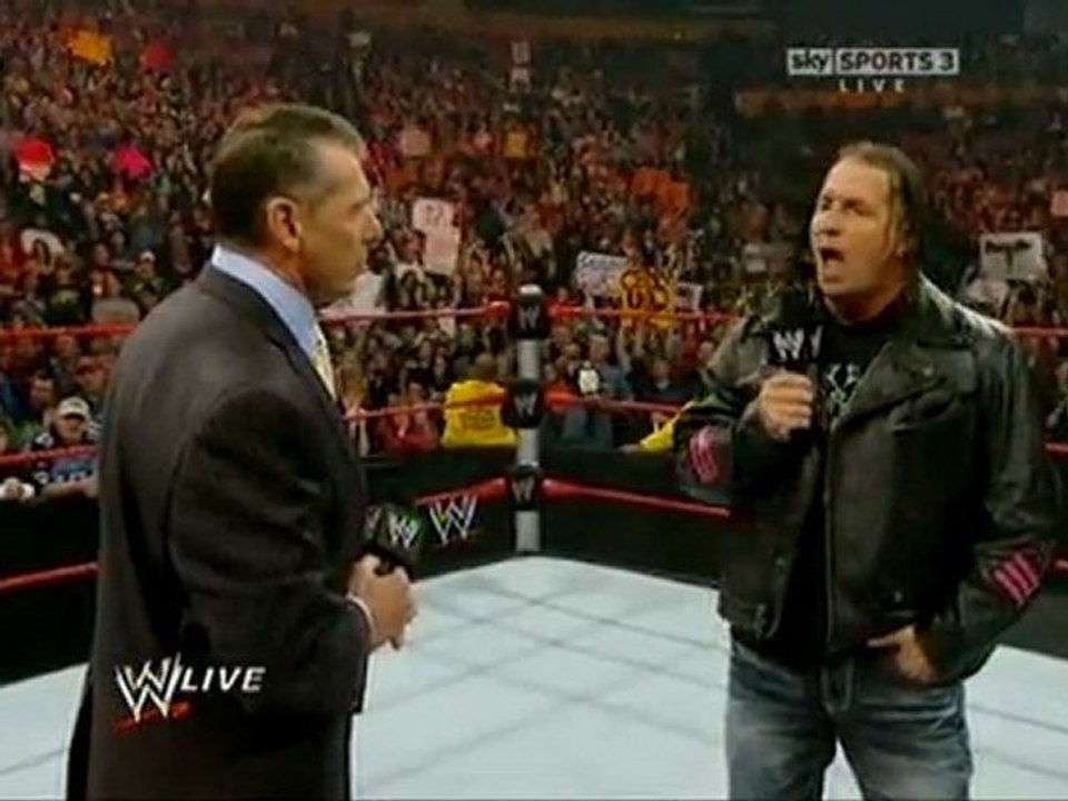 Bret Hart & Vince Segment Raw After Royal Rumble
