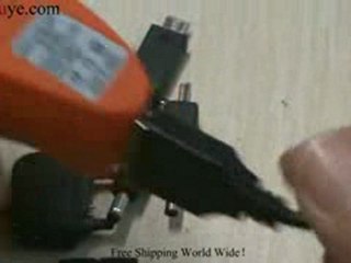 Red Orange AC Adapter with Degree Rotary USB Charger 6 Chang