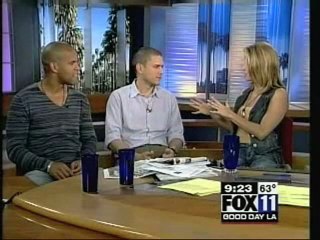Prison Break S1 Wentworth Miller Amaury Nolasco on G/Day LA