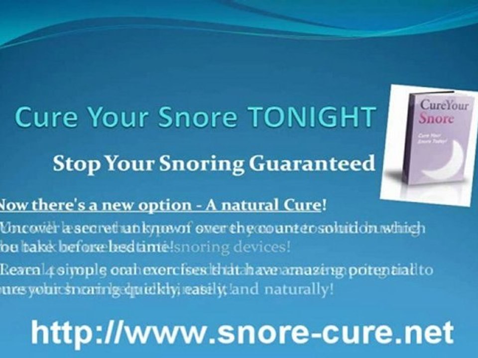 Anti snore snoring solution can be a snore no more program
